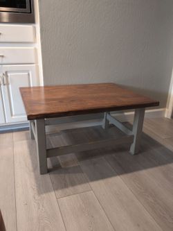 Solid wood coffee table