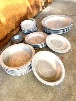 Solid Pewter Dinnerware Set - 20 pieces