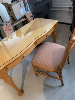 Vantage Elegant Writing Desk And Matching Chair
