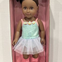 New My Life As Harmony Ballerina 18” Doll Posable Brown Eyes