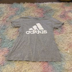 Grey And White XS Adidas Kids Shirt
