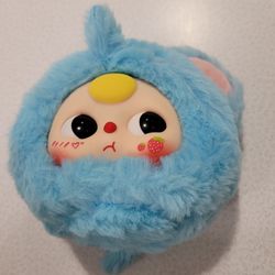 Baby Three Plush doll Toy Blue - New