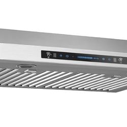 JOCO 30-inch Under Cabinet Range Hood, 900 CFM Stainless Steel 