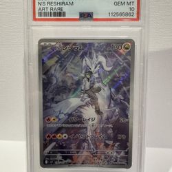 Pokemon PSA 10 N’s Reshiram #109 SV9 Art Rare Japanese