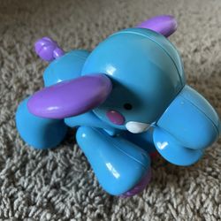 FisherPrice Elephant Poseable Hard Plastic Toy 6.5”
