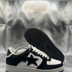 A bathing ape bape Sta black calf hair