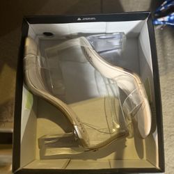 INC Clear Heels Size 8