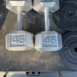  45 Lb Dumbbell Set