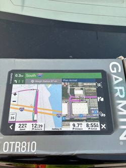 Garmin truck GPS.