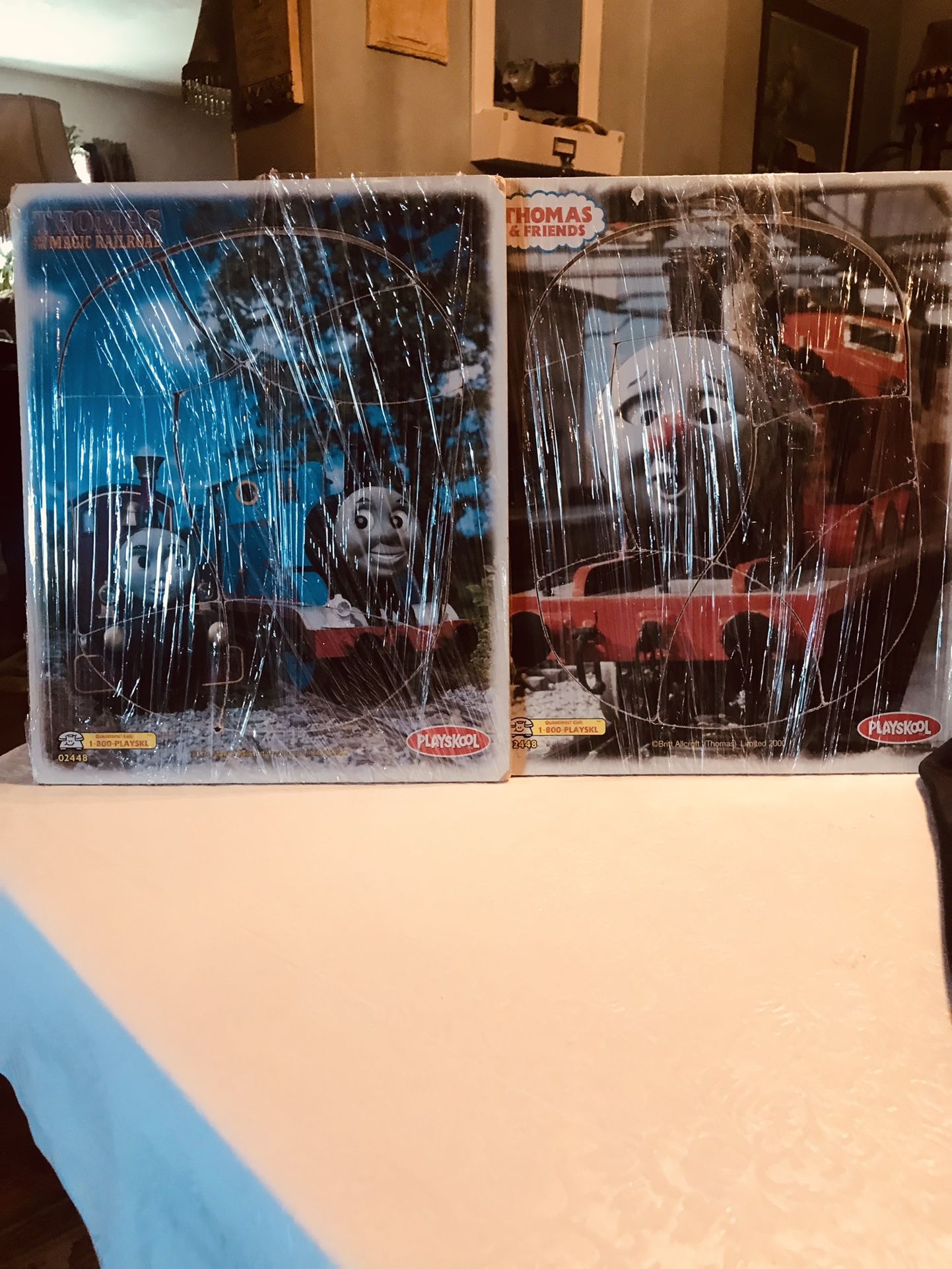 (2) Vintage Thomas & friends Playskool Wood Puzzles There In Shrink Wrap Price Is For Both