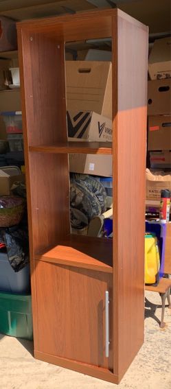 Tall Bookcase with Cabinet Door