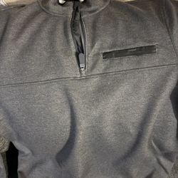 NEW Men's 2XL Chaps Sweatshirt Pullover 1/4 Zip Front 
