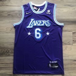 LeBron James Lakers 75th Anniversary Jersey Size Large