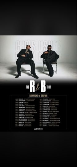 Chris Brown & Usher concert ticket