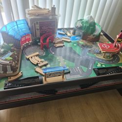 Train table and thomas and friends Track trail