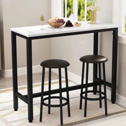 3 Piece Dining Bar Table Set 