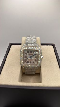 Cartier Santos with Diamonds