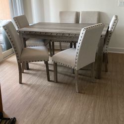 Distressed Wood Dining Table For 6—$550 Playa Vista