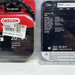 2 New Oregon Pro Series Speed Cut M78 Saw Chain 20”. $15 Each. Must Pickup