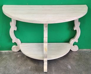 Coast to Coast Accents Orchard Park Demilune Wood Console Table