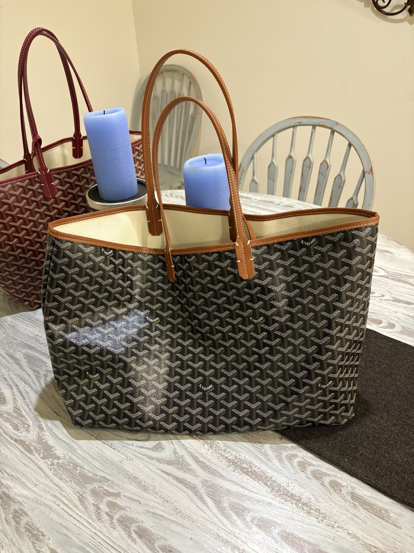 Goyard Black And Brown Tote