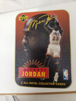 Micheal Jordan Metal Cards Upper Deck