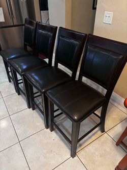 4 Bar Stools- 24”H from seat to floor