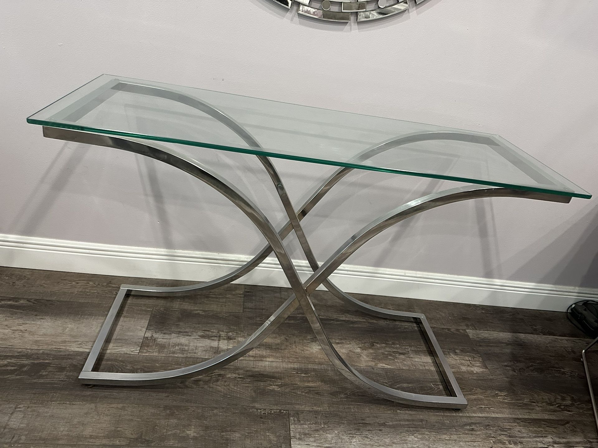 Glass Console Table