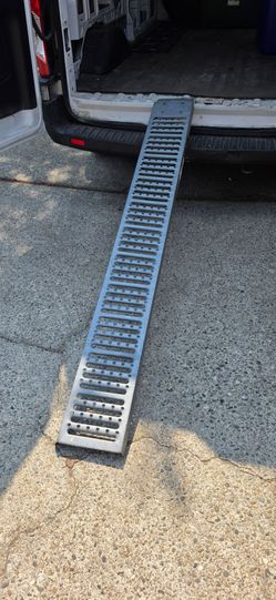 84" Aluminum Motorcycle Loading Ramp Single Arched Runner Truck Trailer 7ft