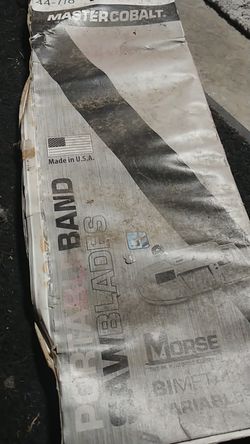 Master Cobalt band saw blades total blades =3