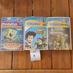 Lot #8 3pk MobiGo Games spongebob toy story 3 Shrek