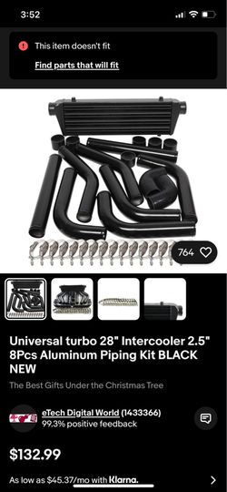 Universal intercooler kit