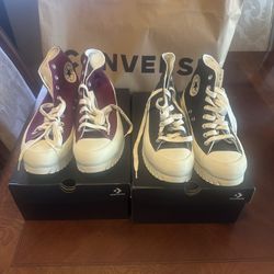 New Converse Purple And Blue $40 Each 
