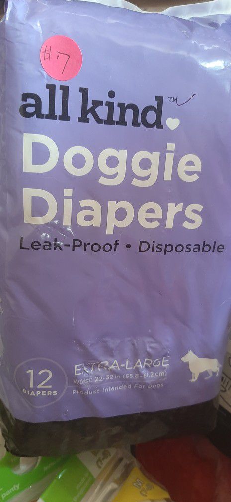 Doggie Diapers  Size XL Waist 22-32"