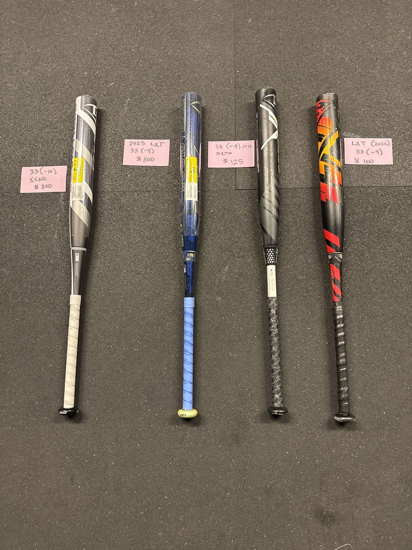 Bats For Sale!! Rainbow Sherbet EASTON GHOST OG 33 (-10) , LXT, XENO,META, Like New!
