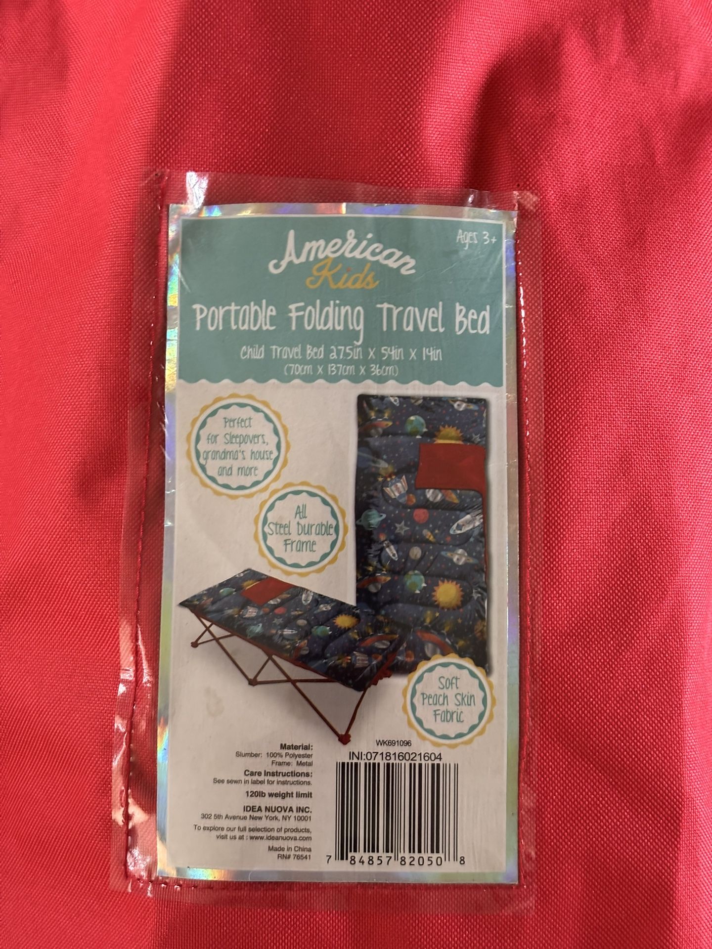 Kids Cot With Sleeping Bag