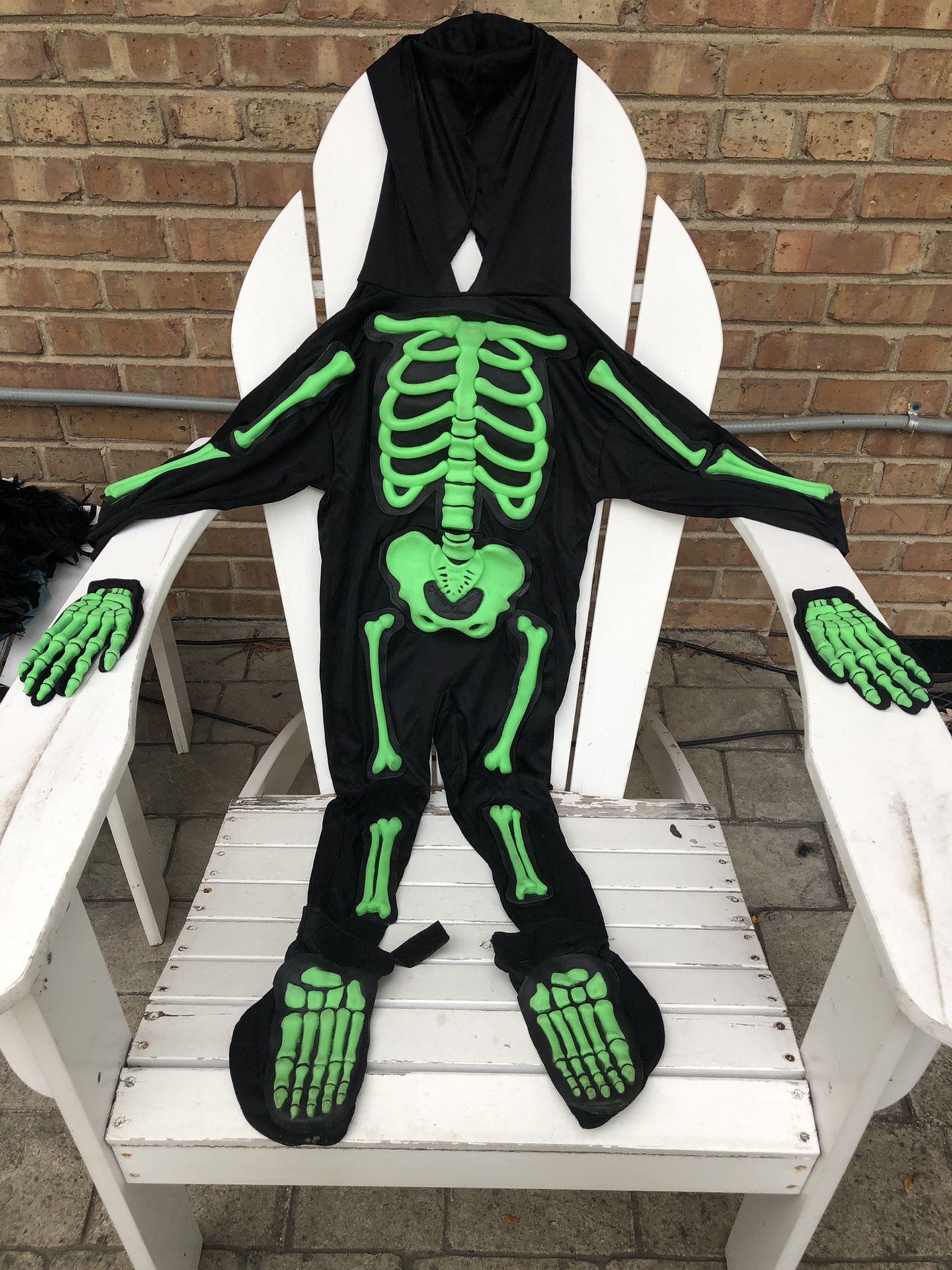 Kid’s Green Skeleton Halloween Costume