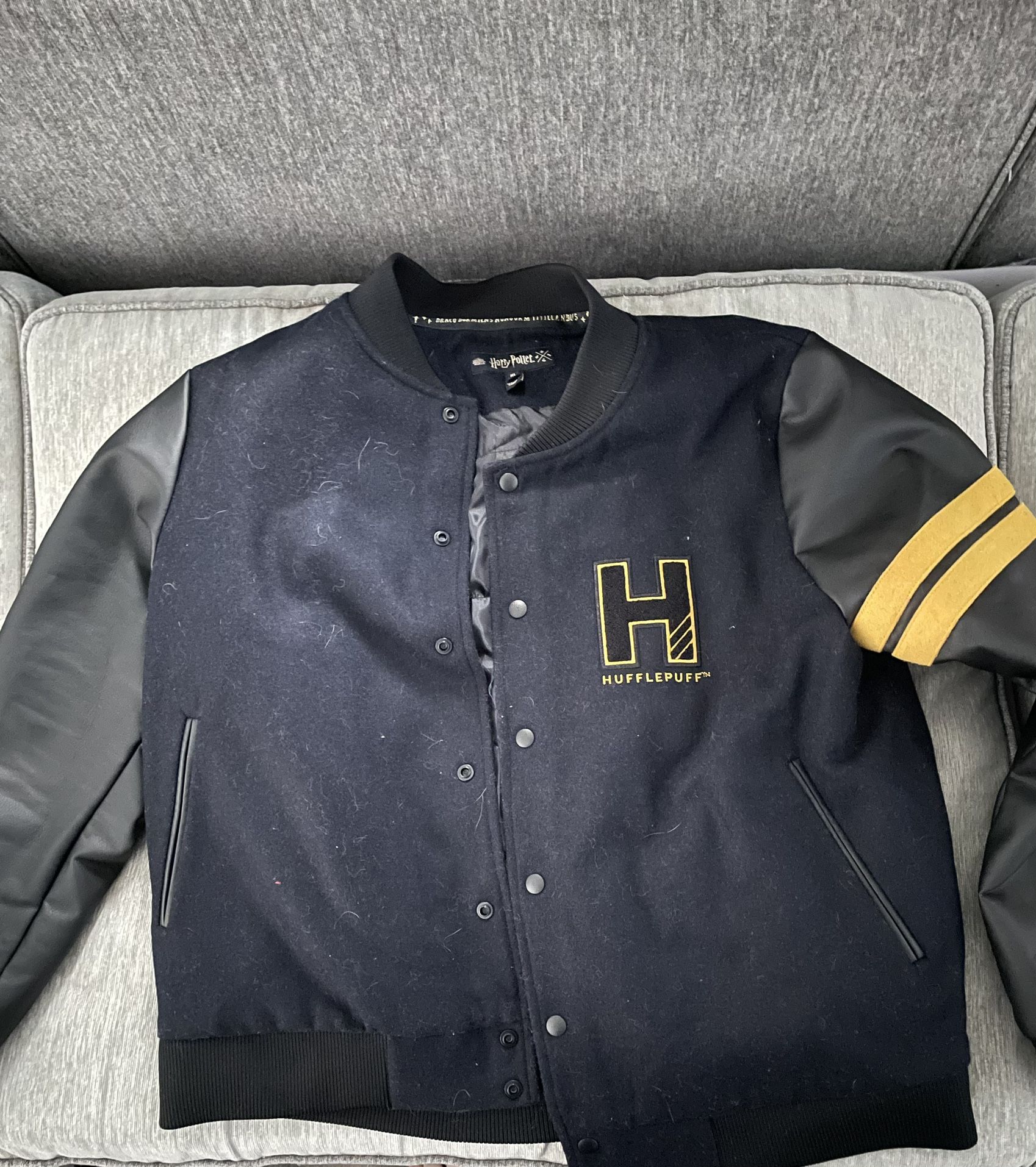 NEW Harry Potter Varsity Letterman Leather Jacket from WIZARDING World NYC