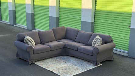 Free Delivery | Gray 3-Piece IKEA Sectional | Good Condition