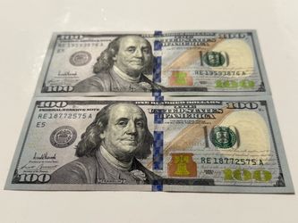 New Donald Trump signed 100$ bills 75A & 76A