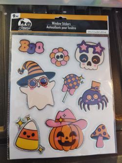 Halloween window clings