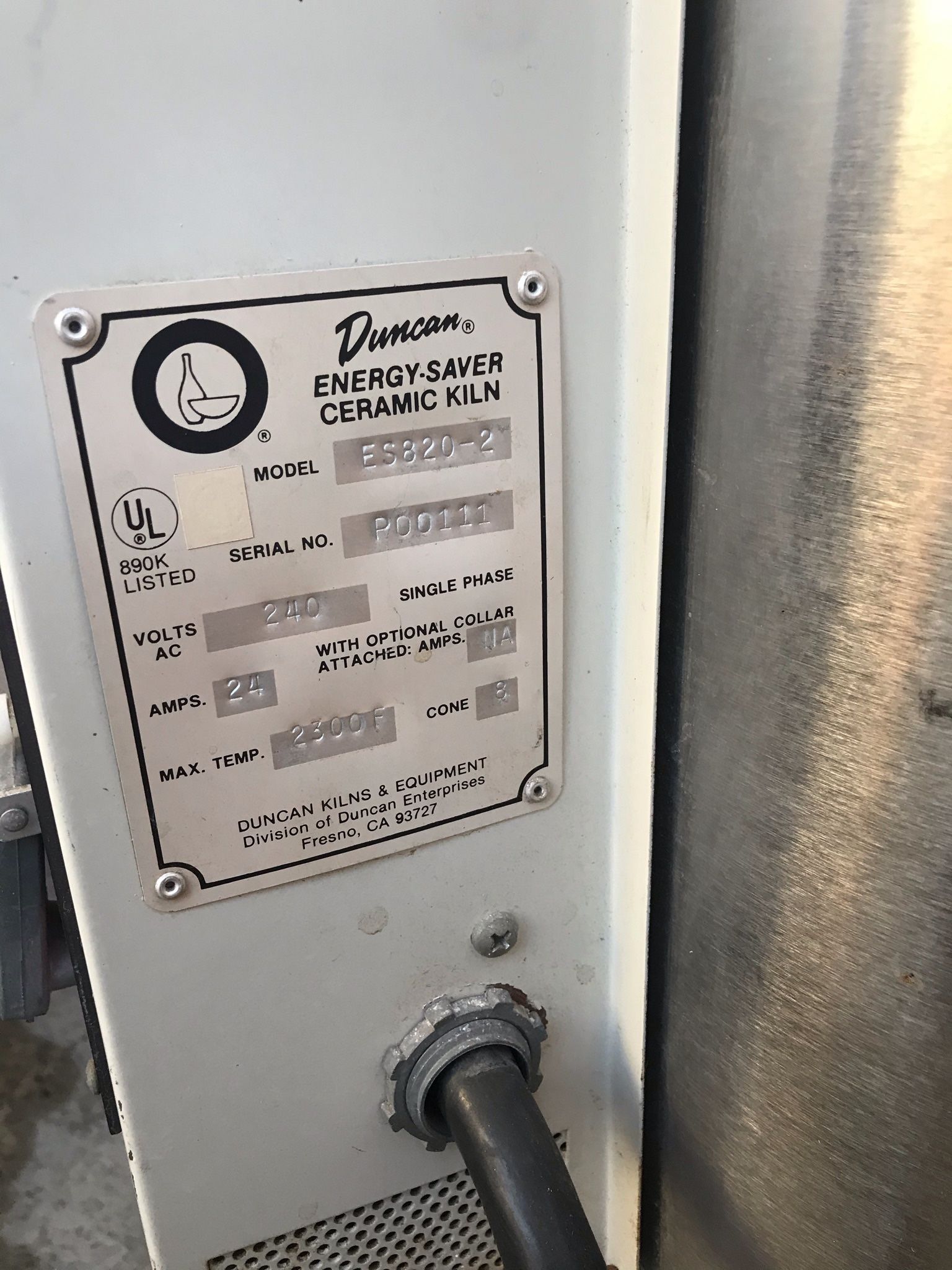 Duncan Energy Saver Ceramic Kiln