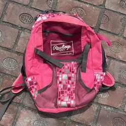Girls baseball backpack
