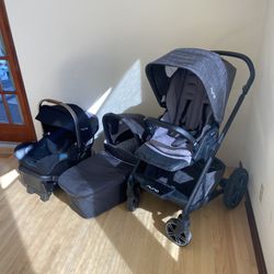 Nuna Mixx2 Stroller With Bassinet And Car Seat 