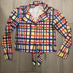 Terez Athletic Blazer Jacket Cover Up 