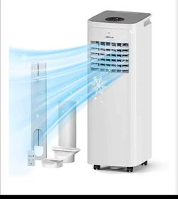 Portable Air Conditioner 12000 BTU with Heat, 4-in-1 AC Unit, Cooling & Heating for up to 700 Sq.Ft., Dehumidifier and Fan Mode, Remote Control, 24-Ho