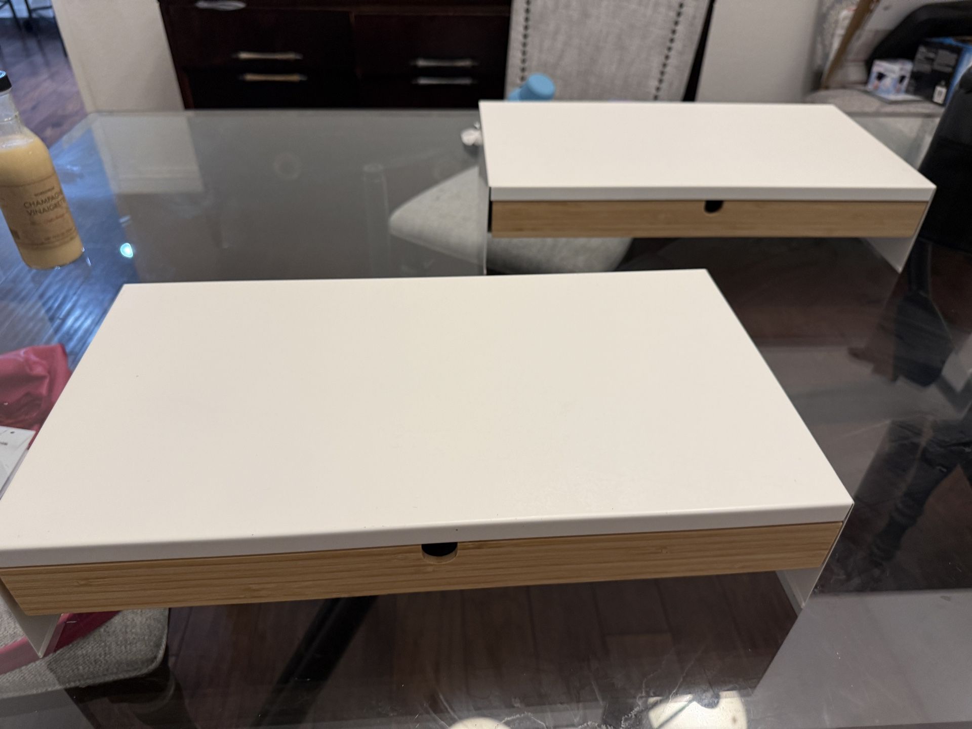 IKEA Monitor Stands W/ drawer