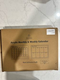 Acrylic Monthly & Weekly Calendar