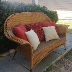 Wicker Loveseat