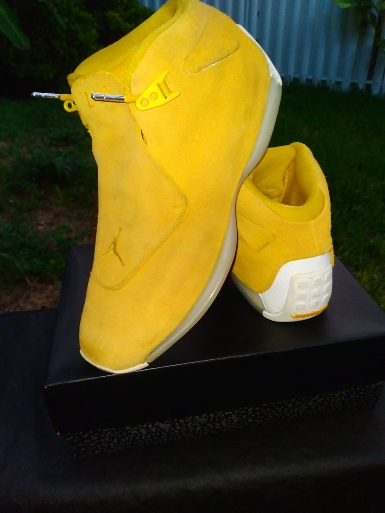 Jordan 18 Yellow Ochre Size 13